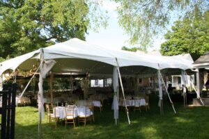 20x60 Trac frame tent - Oxford MI wedding